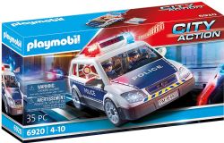 PLAYMOBIL CITY ACTION - VOITURE DE POLICIERS AVEC GYROPHARE ET SIRENE #6920